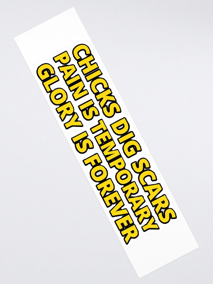 CHICKS DIG SCARS, PAIN IS TEMPORARY, GLORY IS FOREVER product image (2)