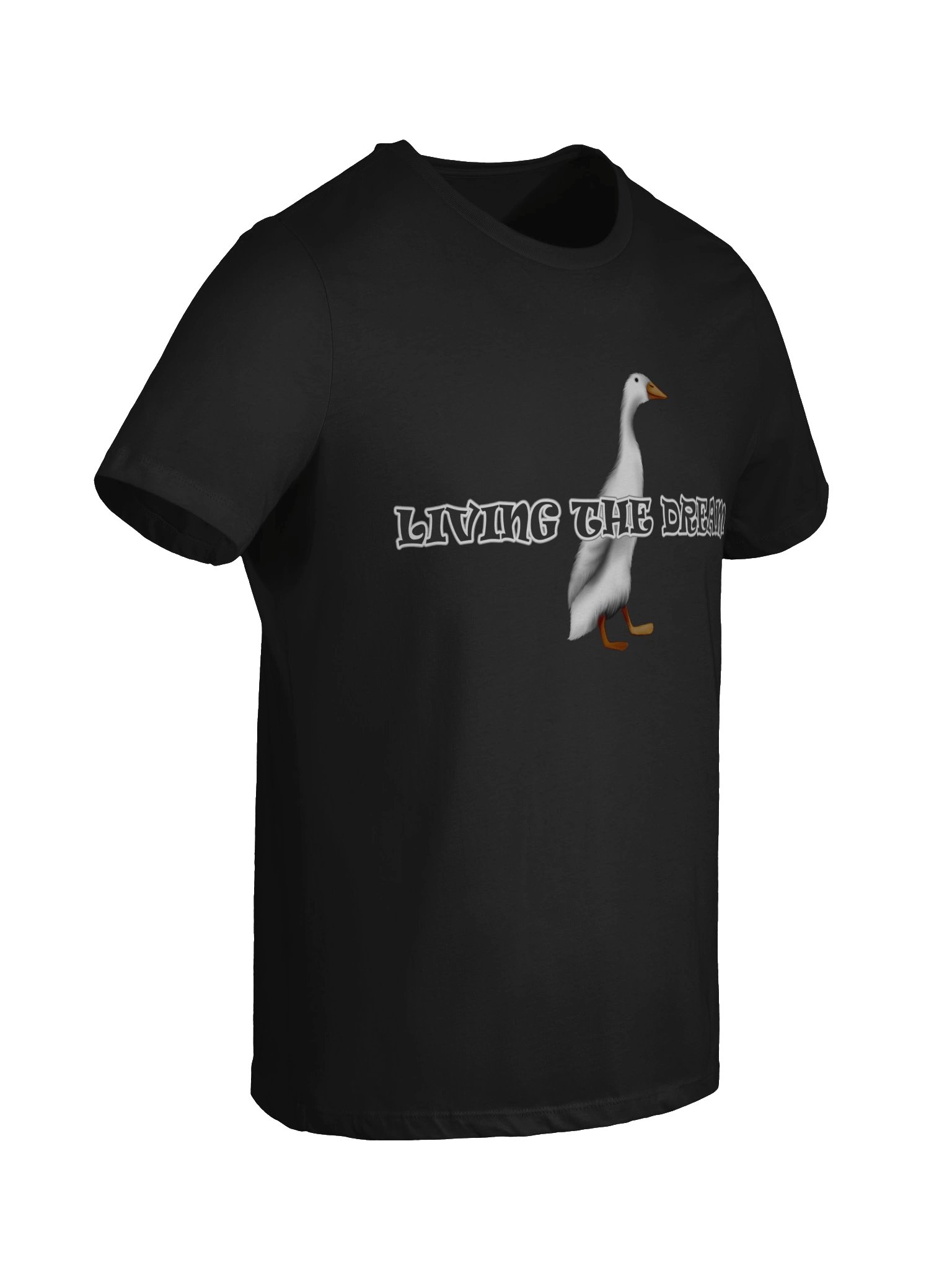 Duck "LIVING THE DREAM" T-Shirt. Women's Bella+Canvas Supersoft Relaxed-fit T-Shirt product image (5)