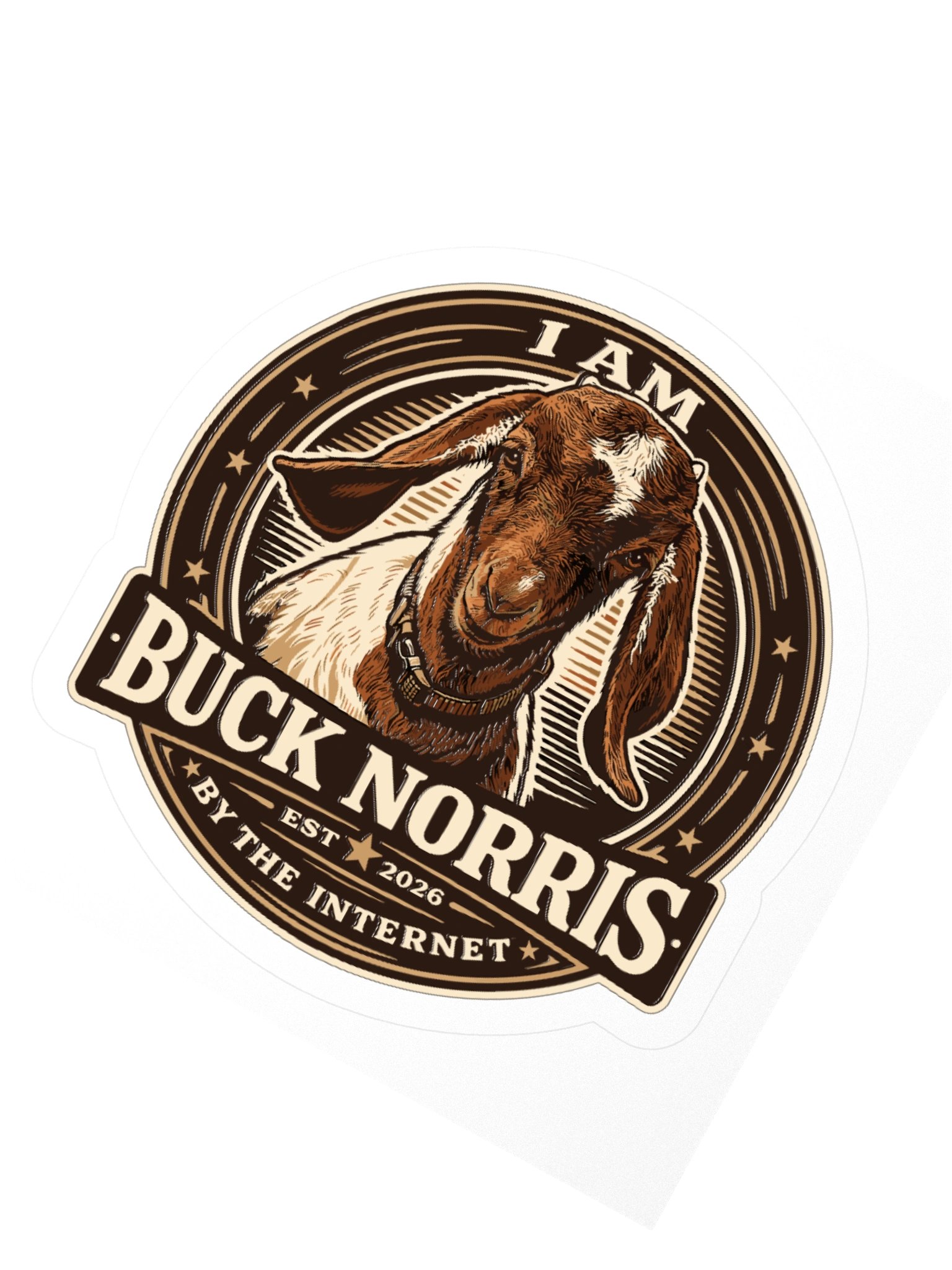 I AM BUCK NORRIS Kiss-Cut Sticker product image (2)