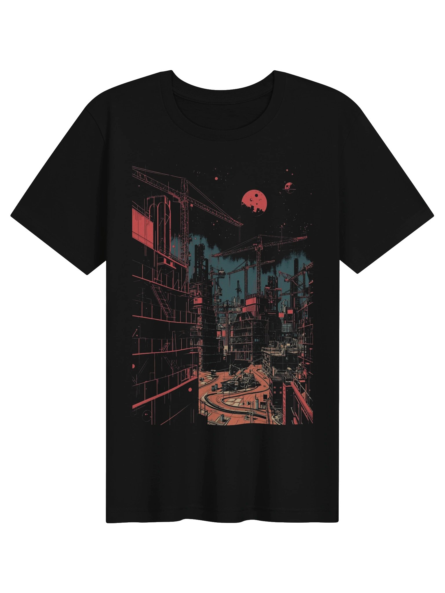 Red Moon Constructionscape Lightweight T-Shirt product image (1)
