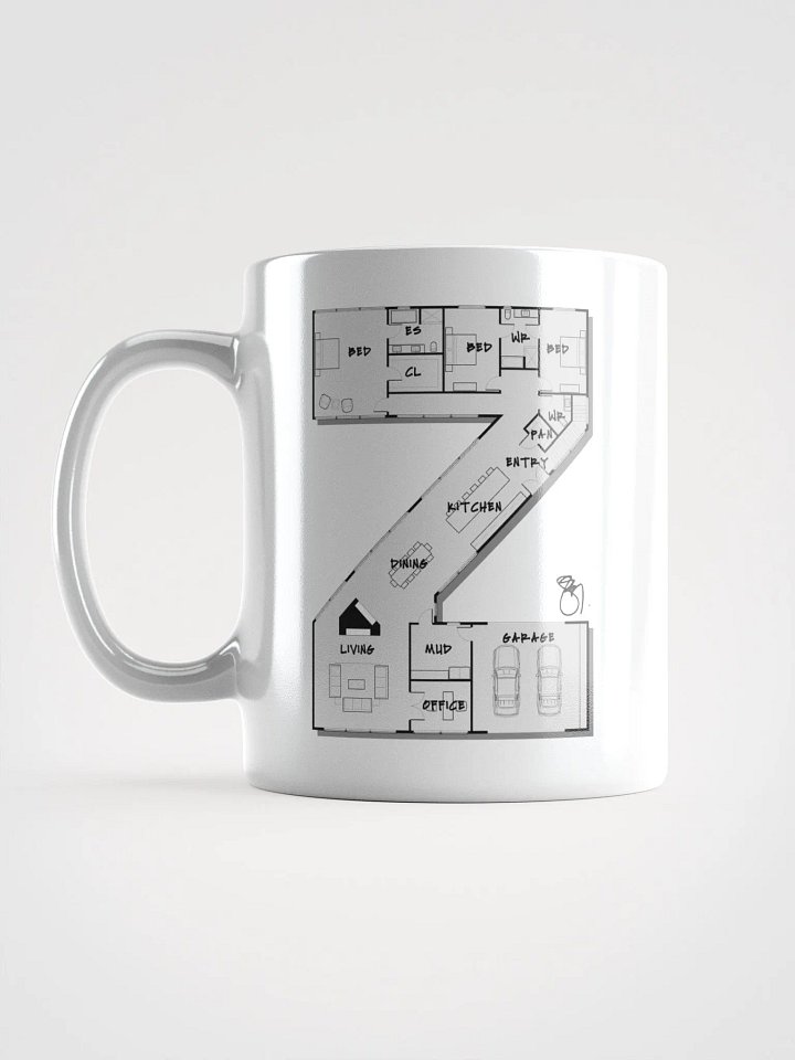 Alphabet Floor Plan Mug - Z product image (1)