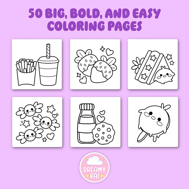 Digital Coloring Book - Food & Snacks product image (2)