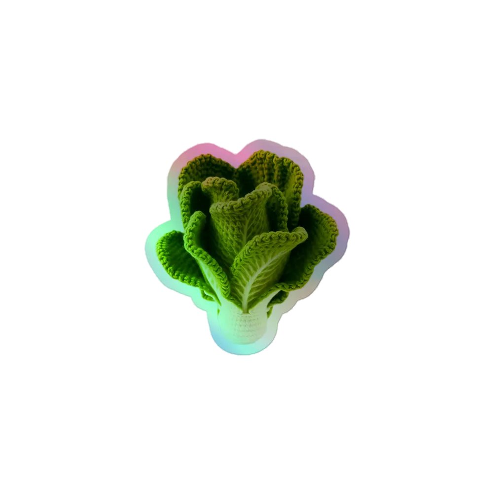 CozyAvocado Kiss-Cut Holographic Sticker Sheet Lettuce #2 product image (1)