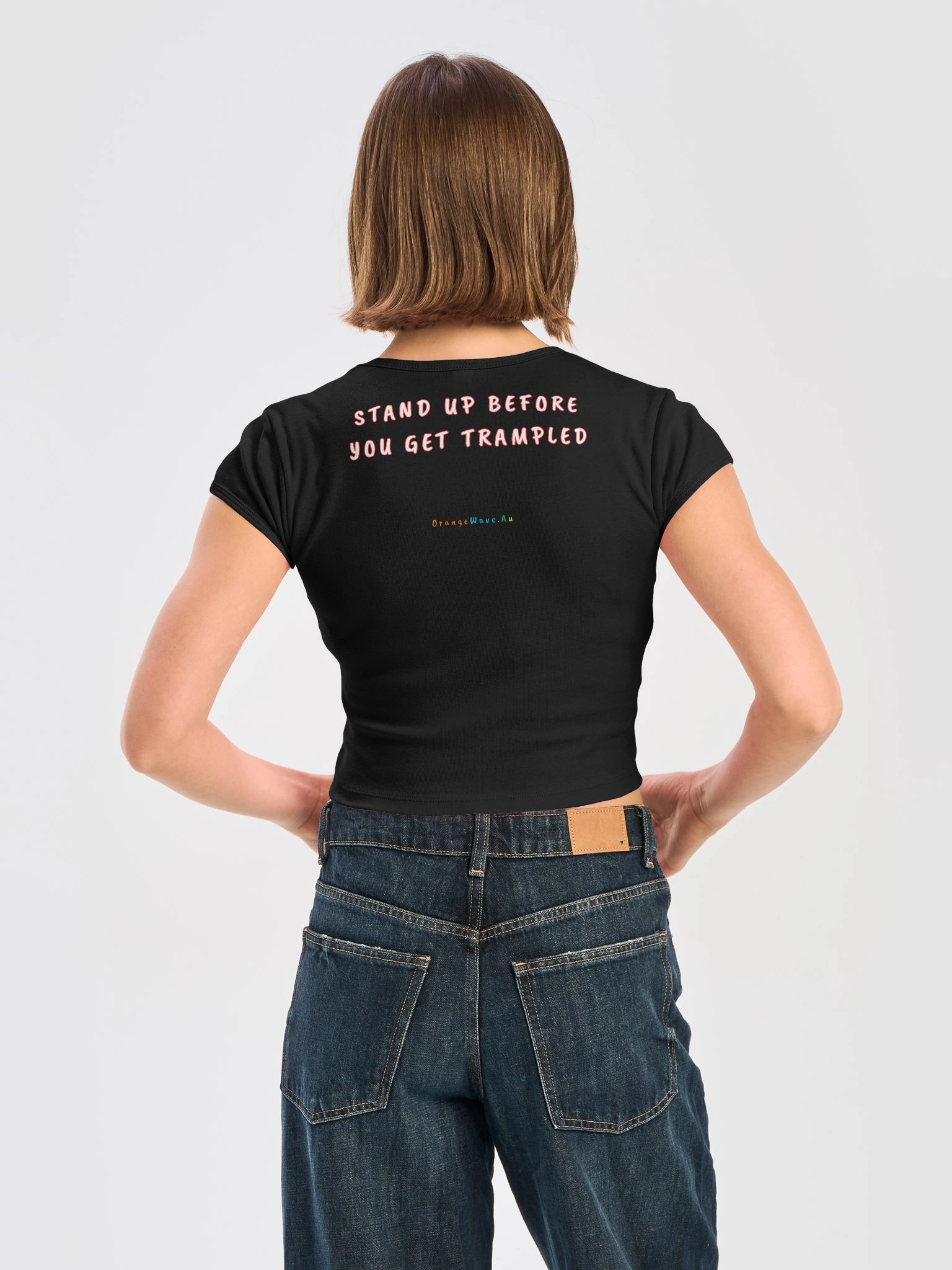 Warning: YOU RUN THE STATE Crop Tee product image (4)