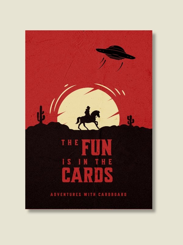 Cowboy UFO Movie Poster Board Game Room Poster - UNFRAMED product image (1)