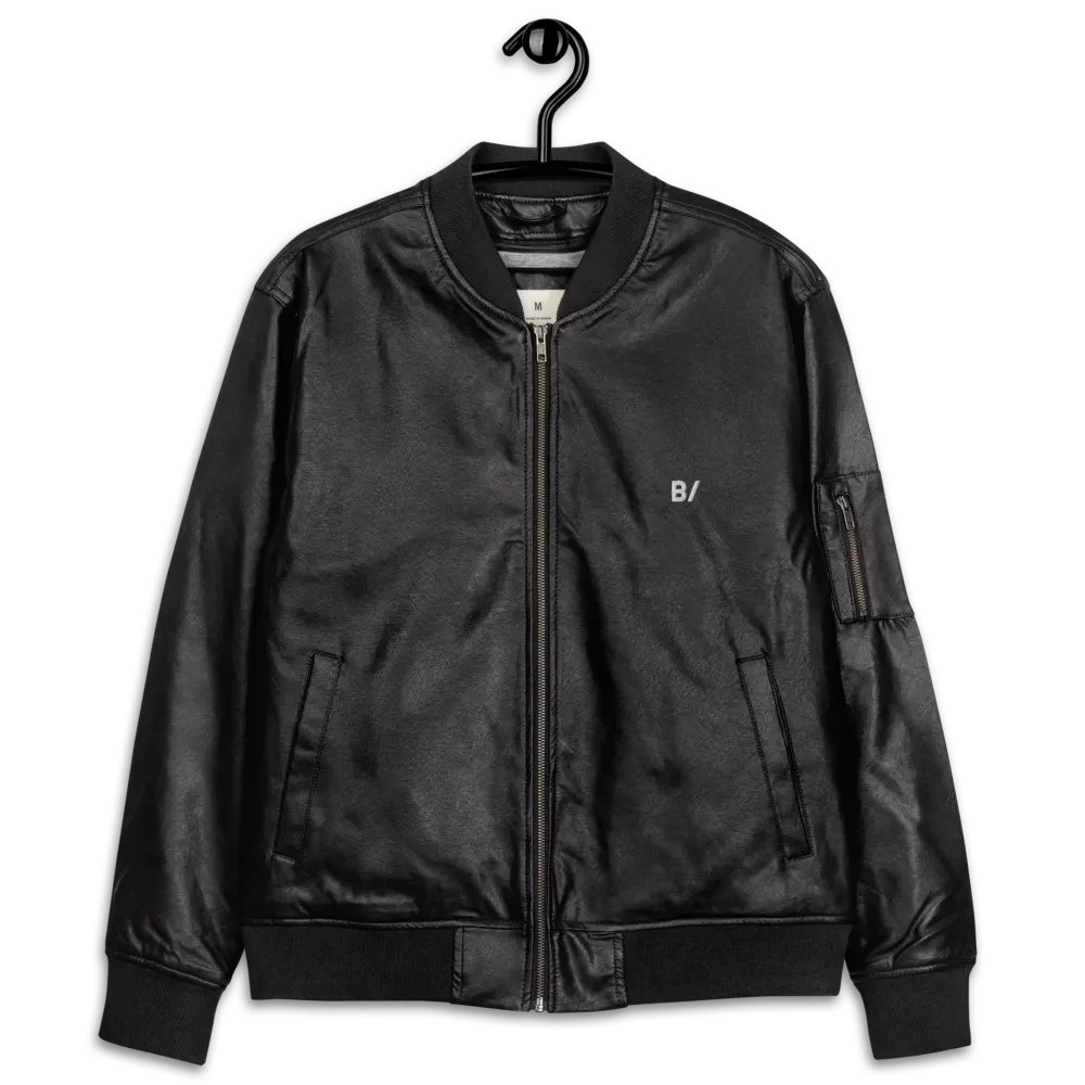 B/ Falsch Leather Bomber Jacket product image (13)