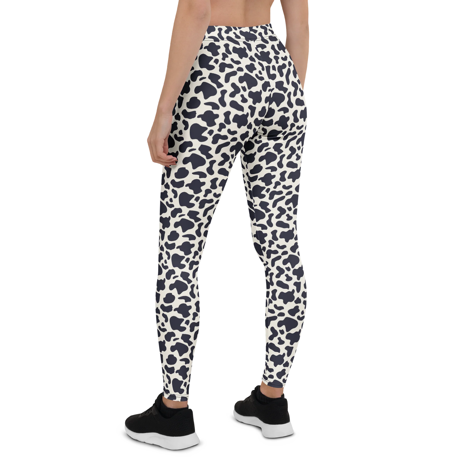 Comfortable Abstract Leggings Bold Black Animal Print product image (2)