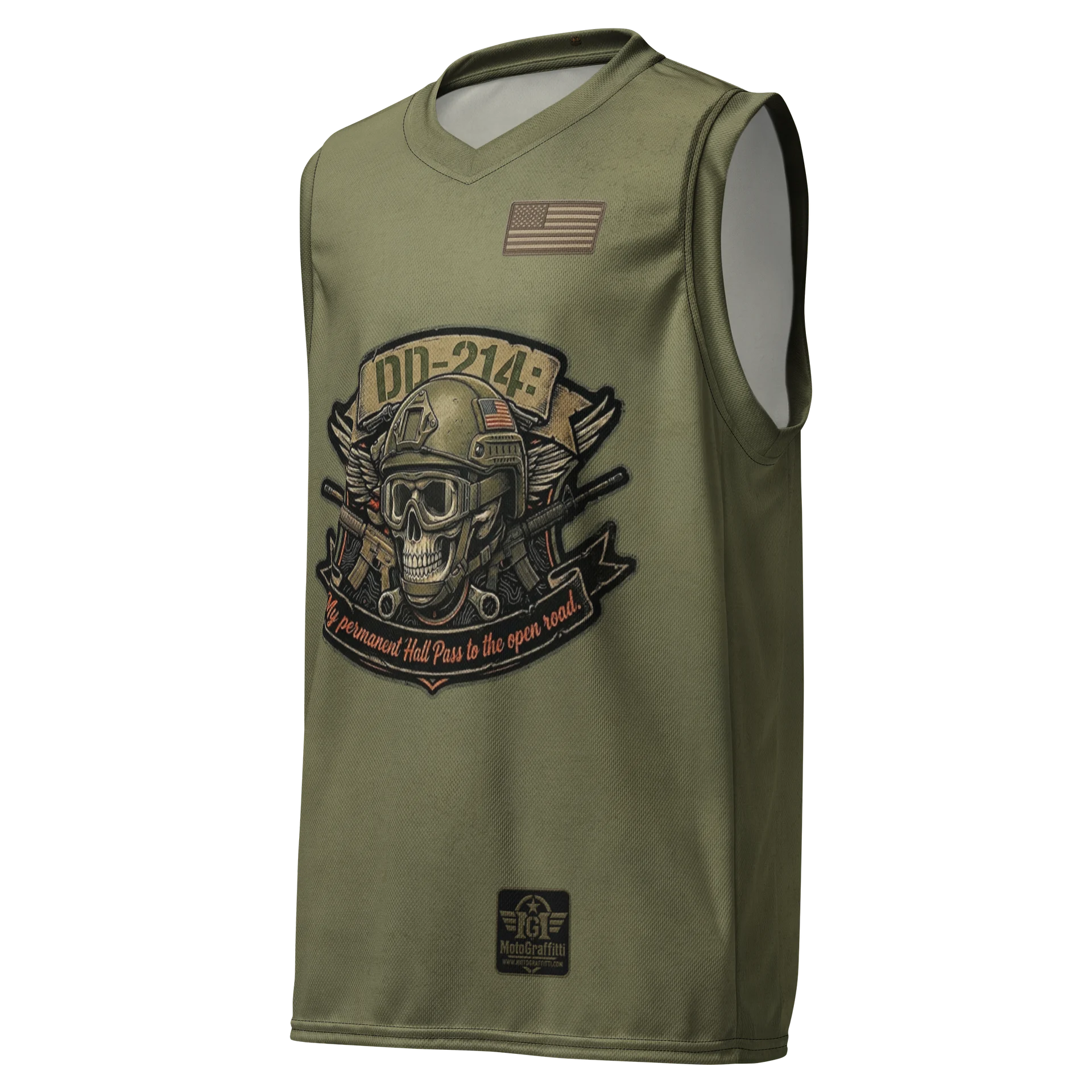 DD214 OD Green Distressed product image (1)