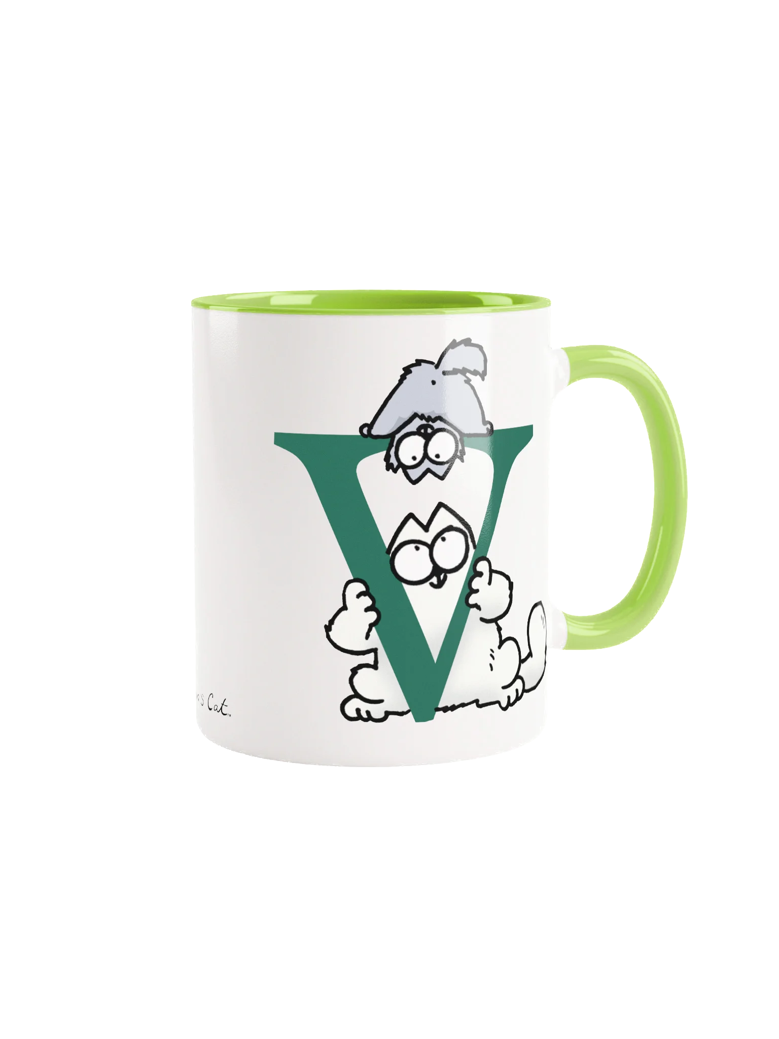 Cat Monogram Mug - V product image (2)