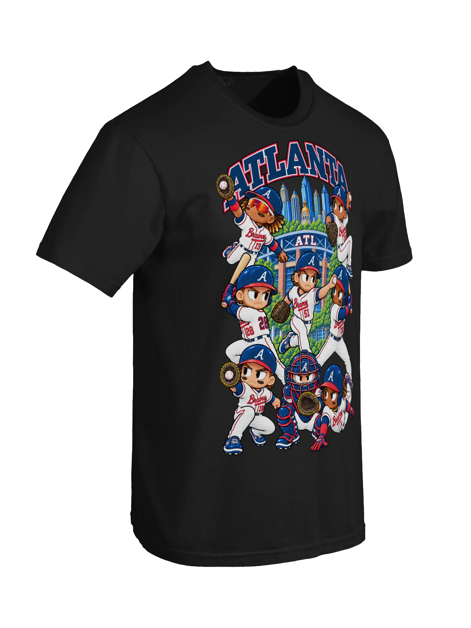 Atlanta Baseball Animated Player T-Shirt product image (40)
