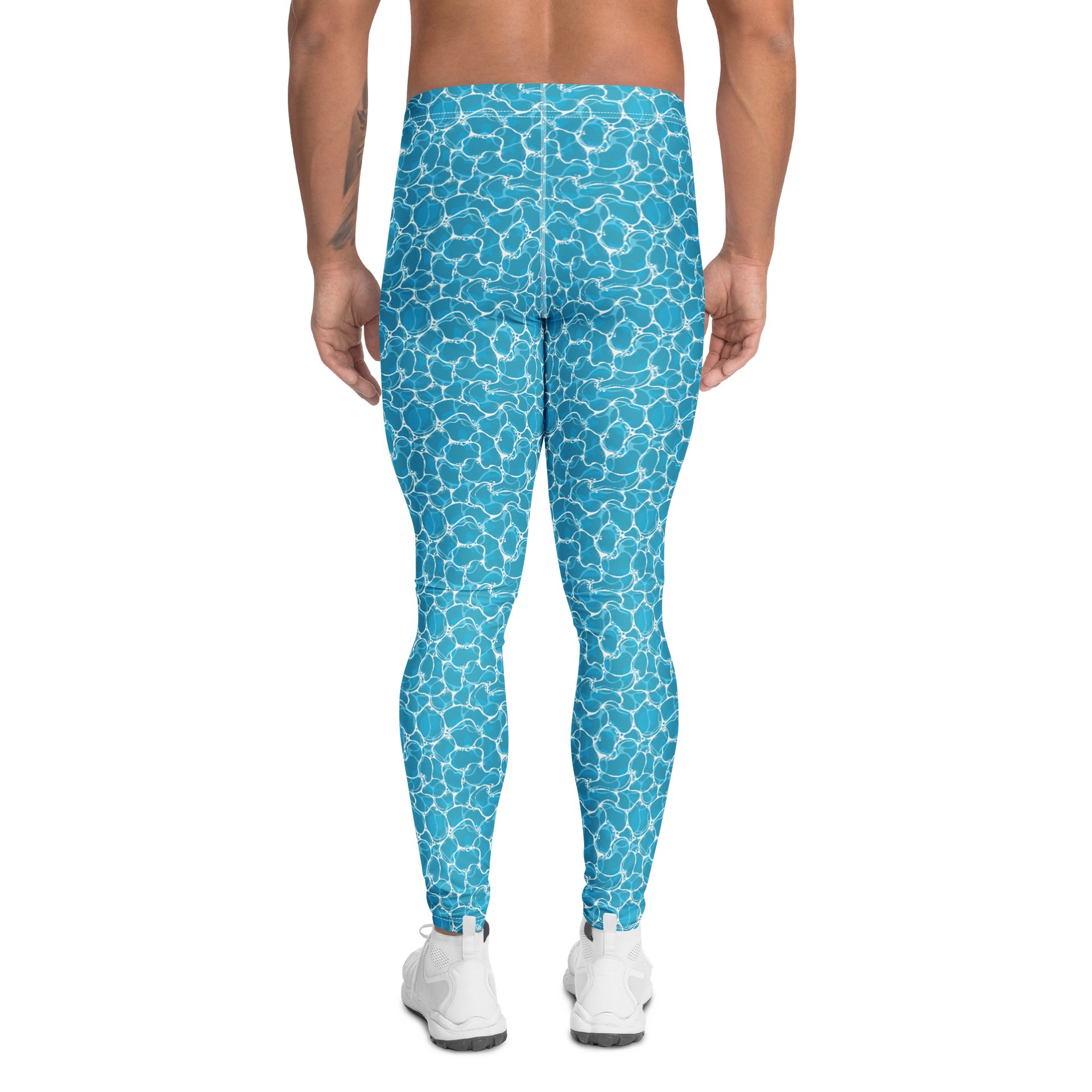 Unique Water Pattern Comfortable Men's Leggings product image (2)