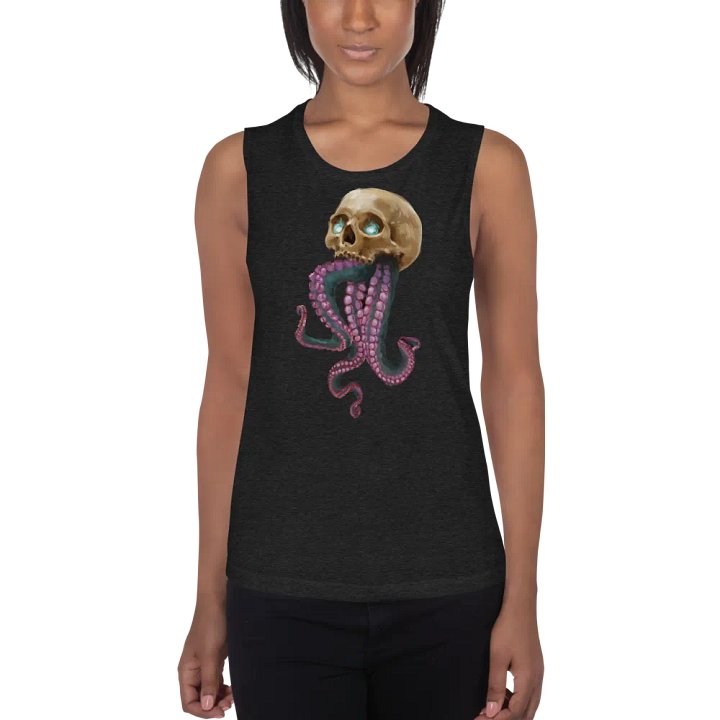 Skull & Tentacles Woman's Muscle Tank by Chori product image (1)