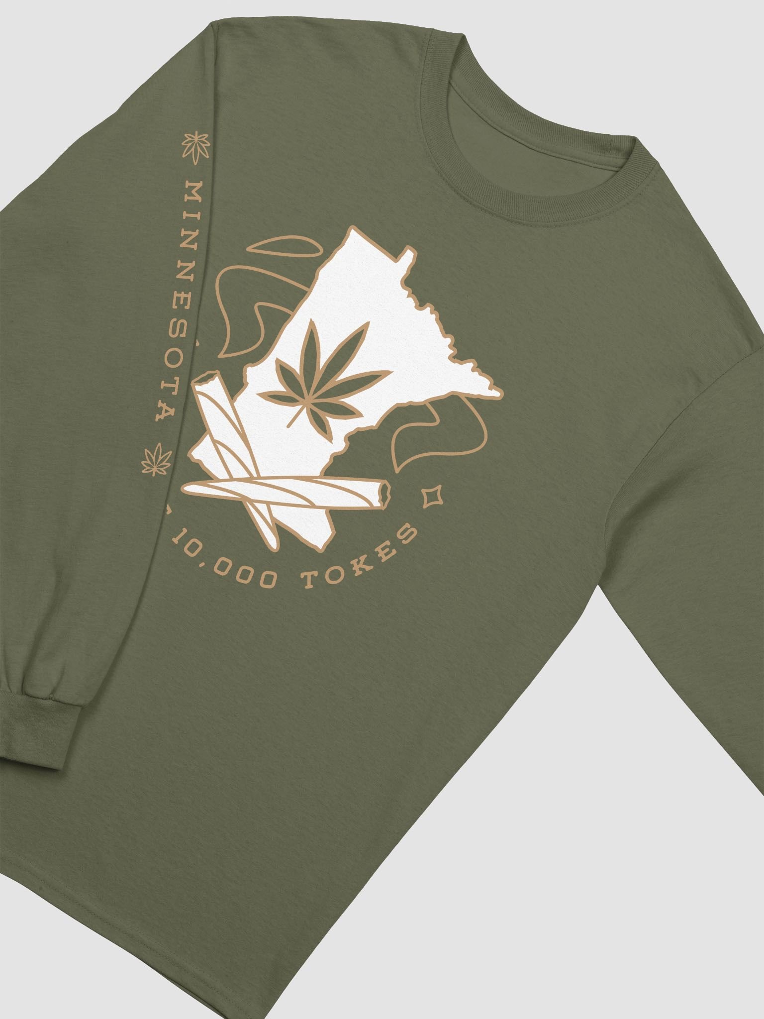 Land of 10,000 Tokes ✧ Minnesota Cannabis Long Sleeve Tee product image (1)