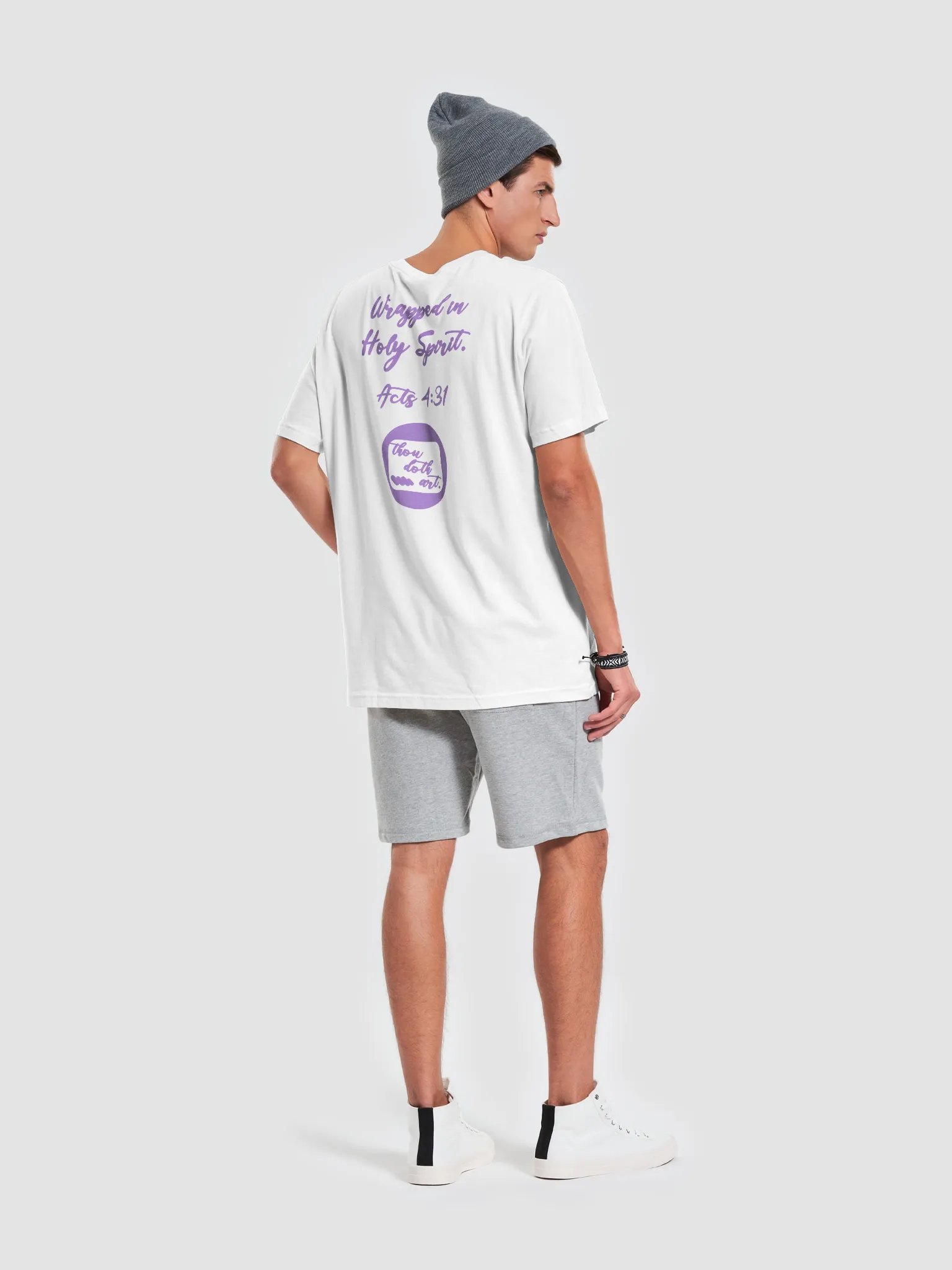 WRAPPED IN HOLY SPIRIT _ LAVENDER TEE product image (8)