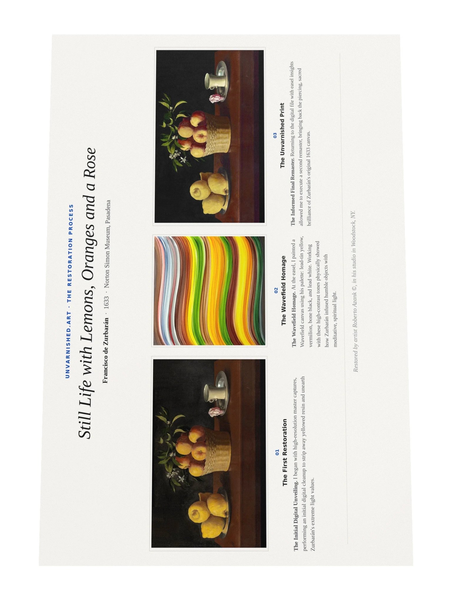 Still Life with Lemons, Oranges and a Rose — Process Poster product image (4)