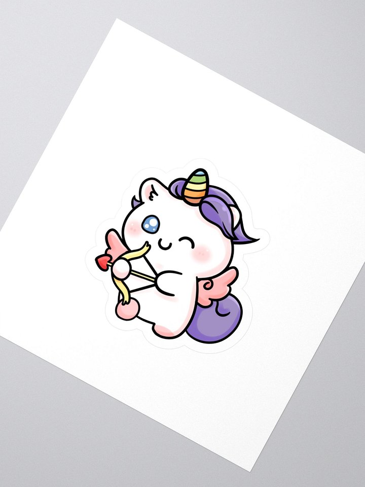 Love Struck Unicorn Kiss Cut Stickers product image (2)