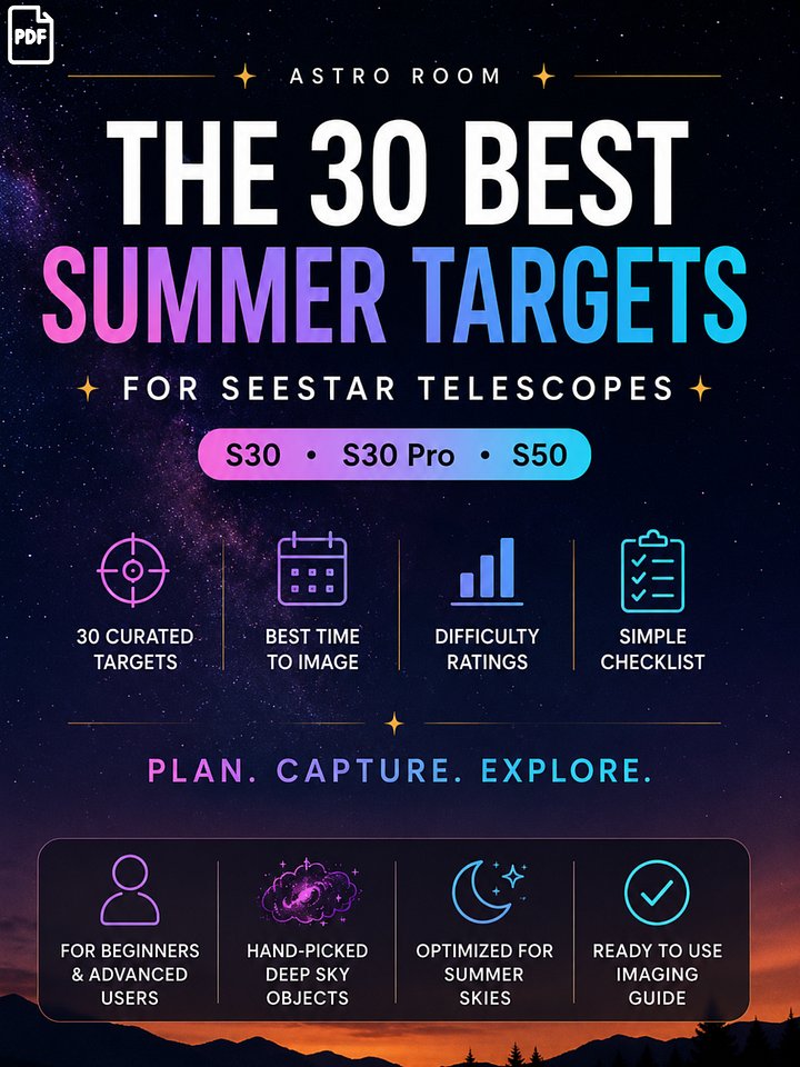 Top 30 Best Summer Targets for Seestar Telescopes product image (1)