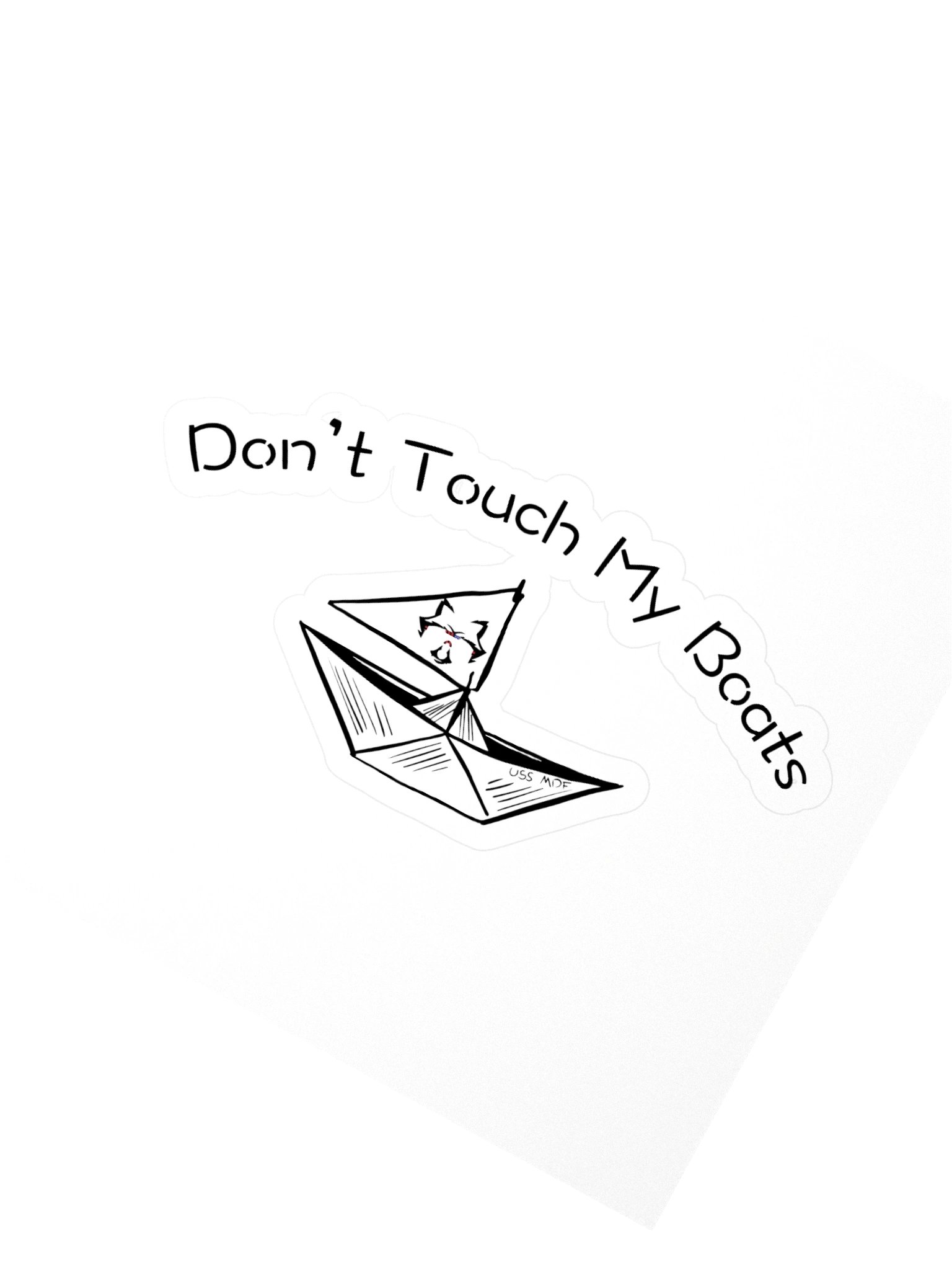 Don't Touch My Boats Sticker product image (2)