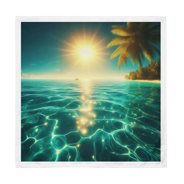 Tropical Sunset Cloth Napkin Set | AI Design product image (1)