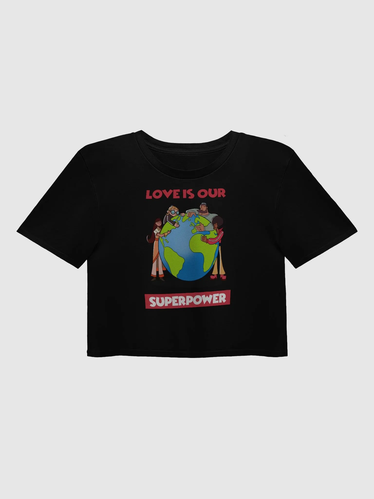 Love is our Superpower | God’s Gang Women's Crop Top product image (3)