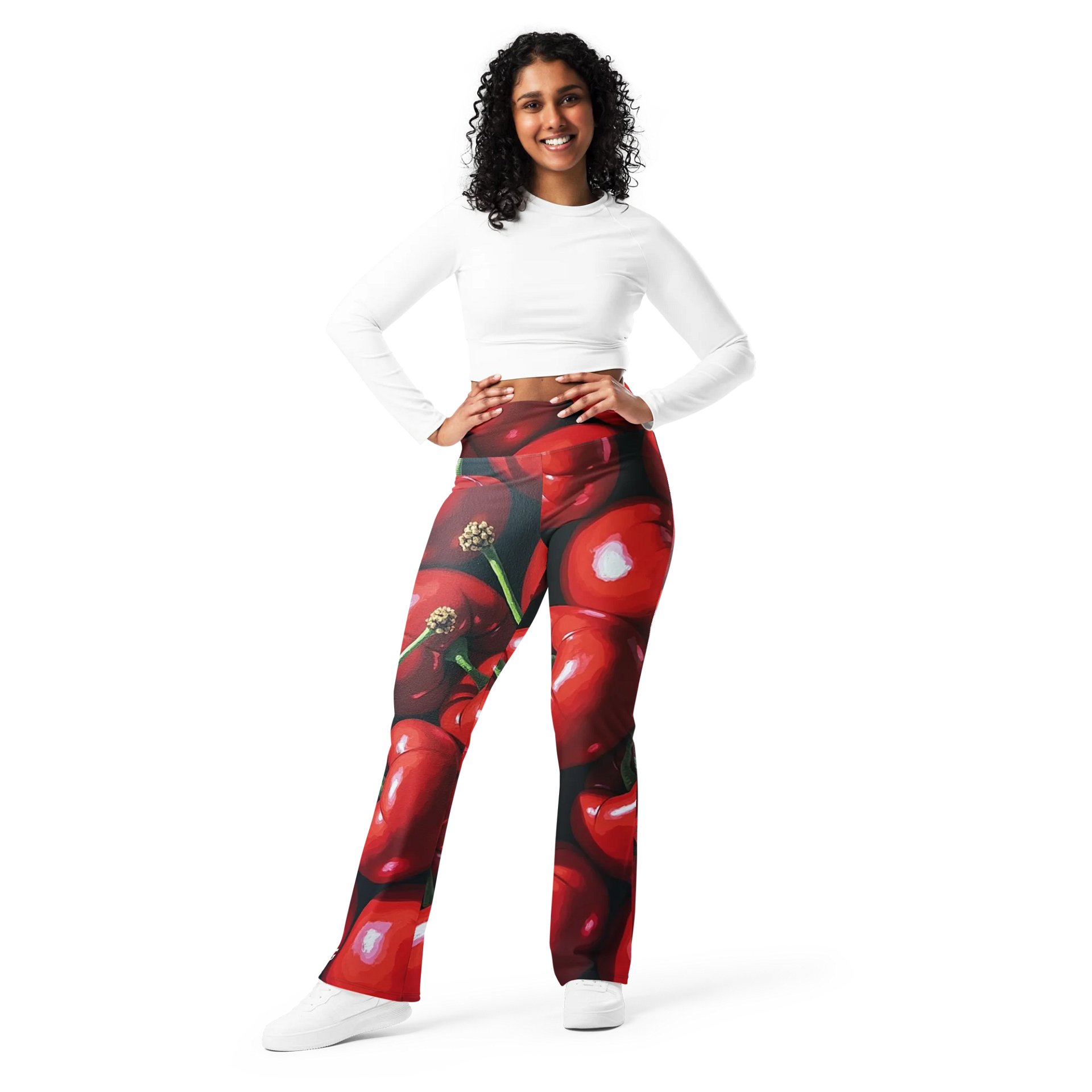 Barry Grady Cherries Flare Leggings product image (10)