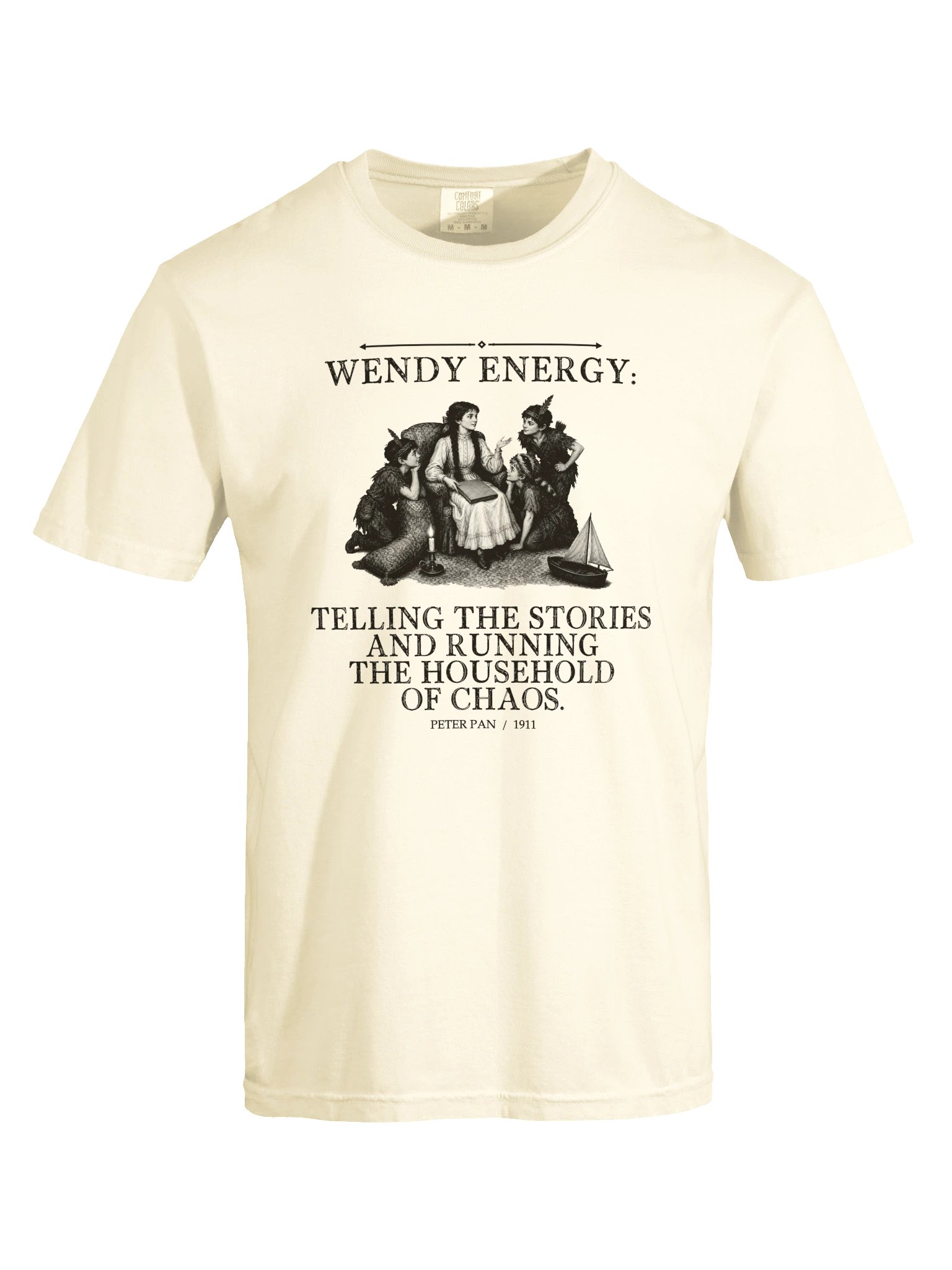 Wendy Energy Telling Stories Running Household Chaos -- Peter Pan Tee (Light) product image (17)