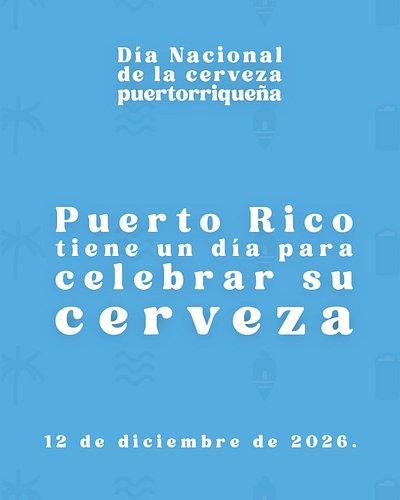 Marca la fecha: faltan 4 meses para el Día Nacional de la Cerveza Puertorriqueña. El 12 de diciembre celebramos lo que nos un...