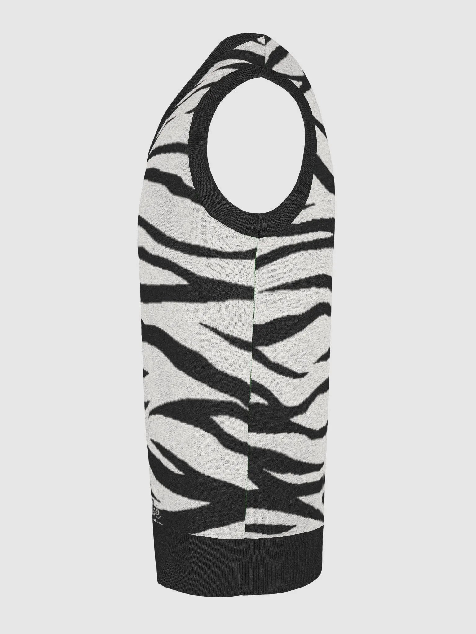Zebra Chic Knitted V-Neck Vest product image (27)