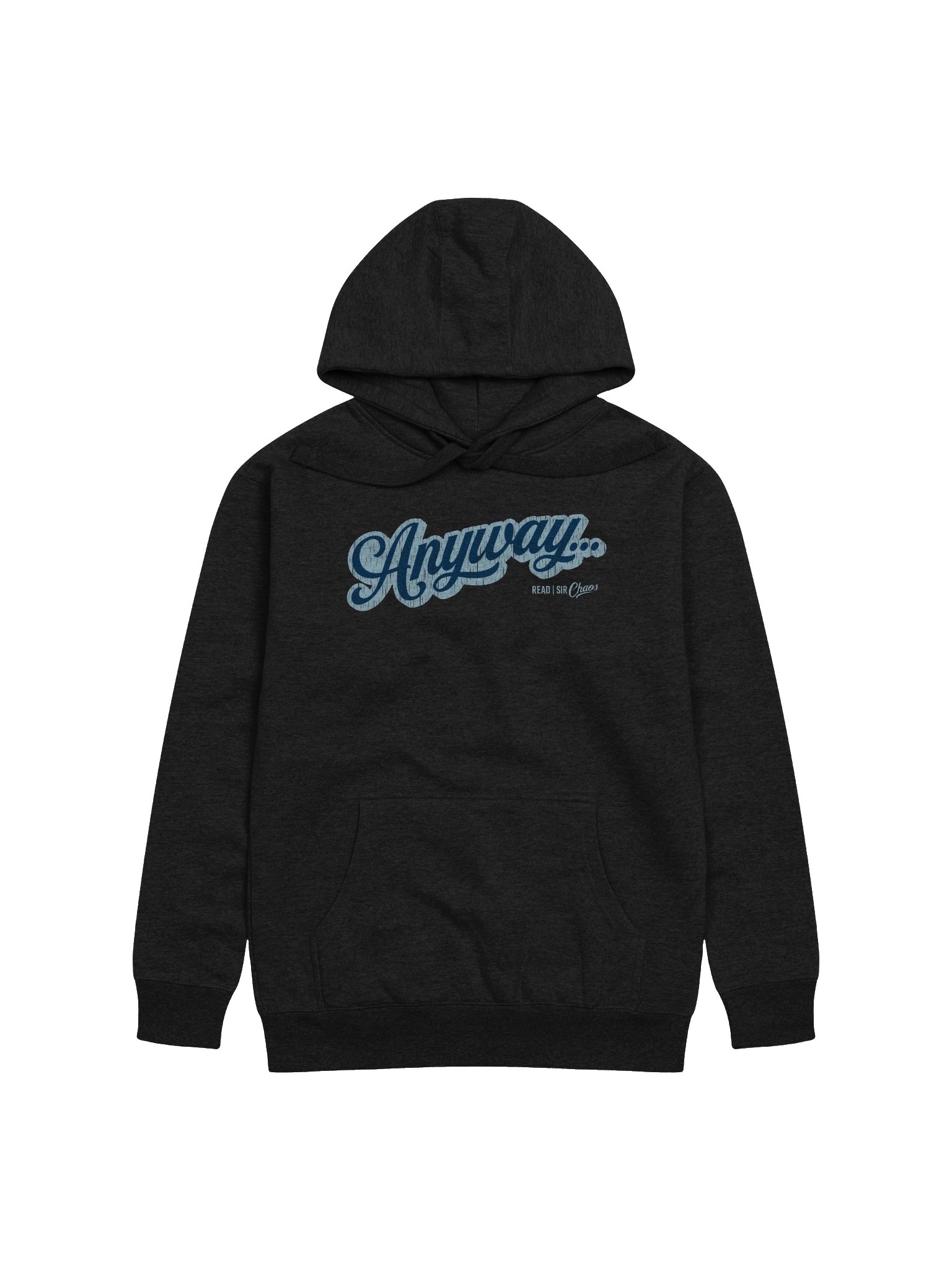 Anyway... Pull Over Hoodie (Blue on blue) product image (2)