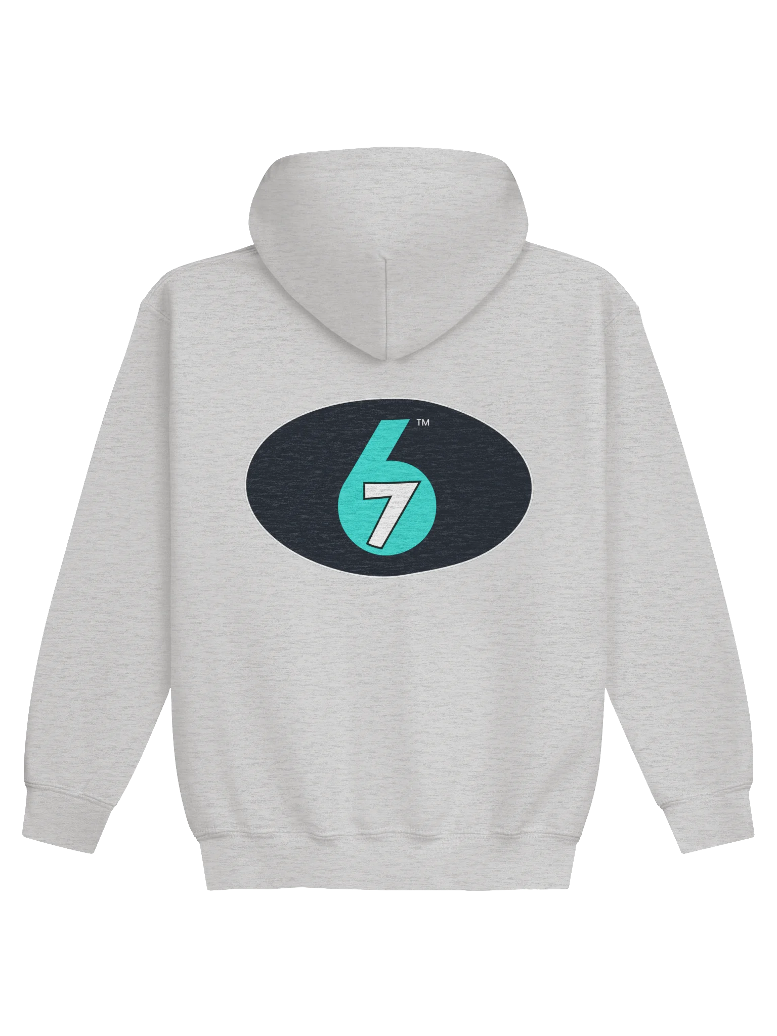 Kids Pull-over Hoodie - Grey, Logo on Back product image (2)
