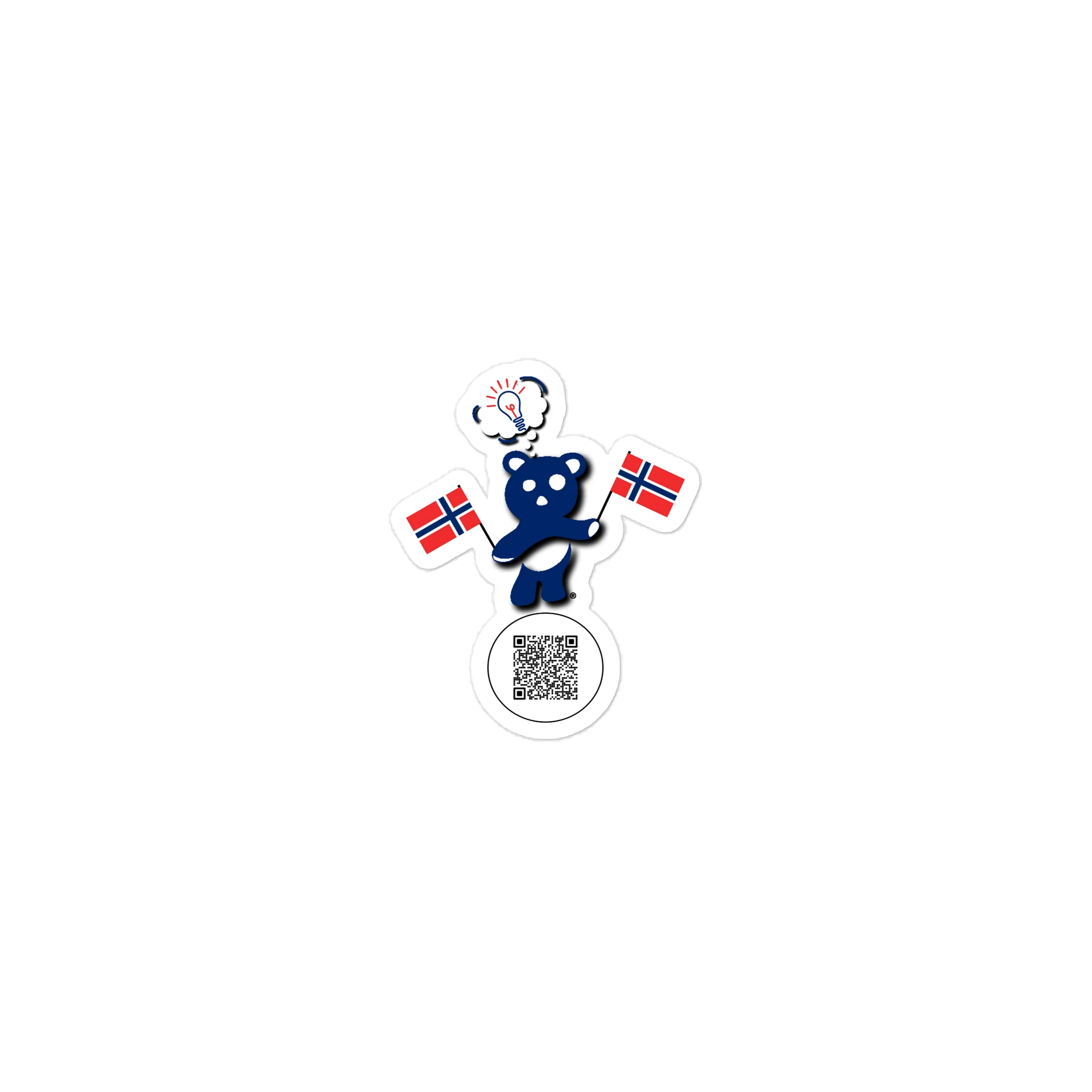 Norway — Country Bear Sticker | BehrBrained Media product image (1)