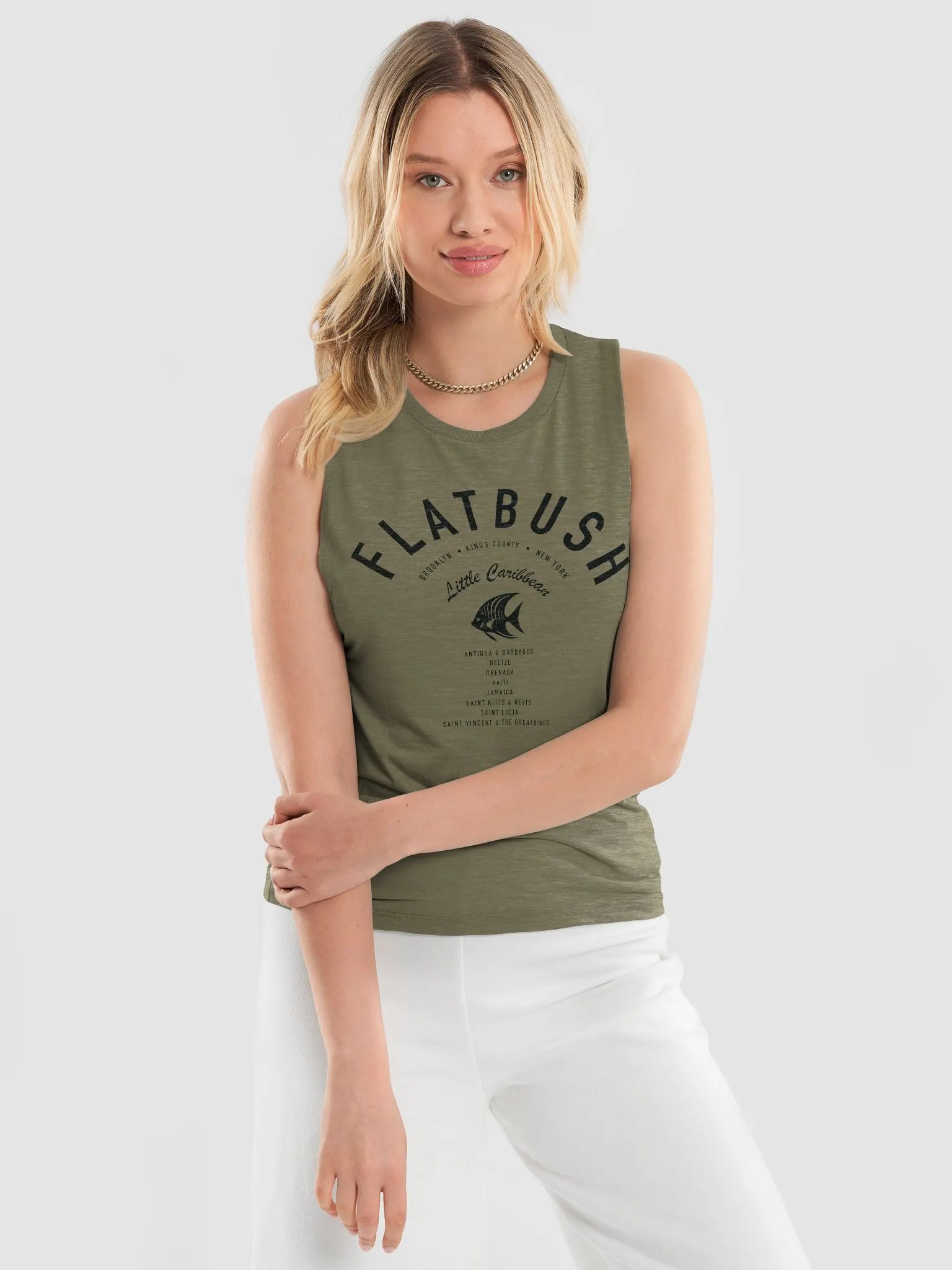 Flatbush Little Caribbean Women's Flowy Tank product image (3)