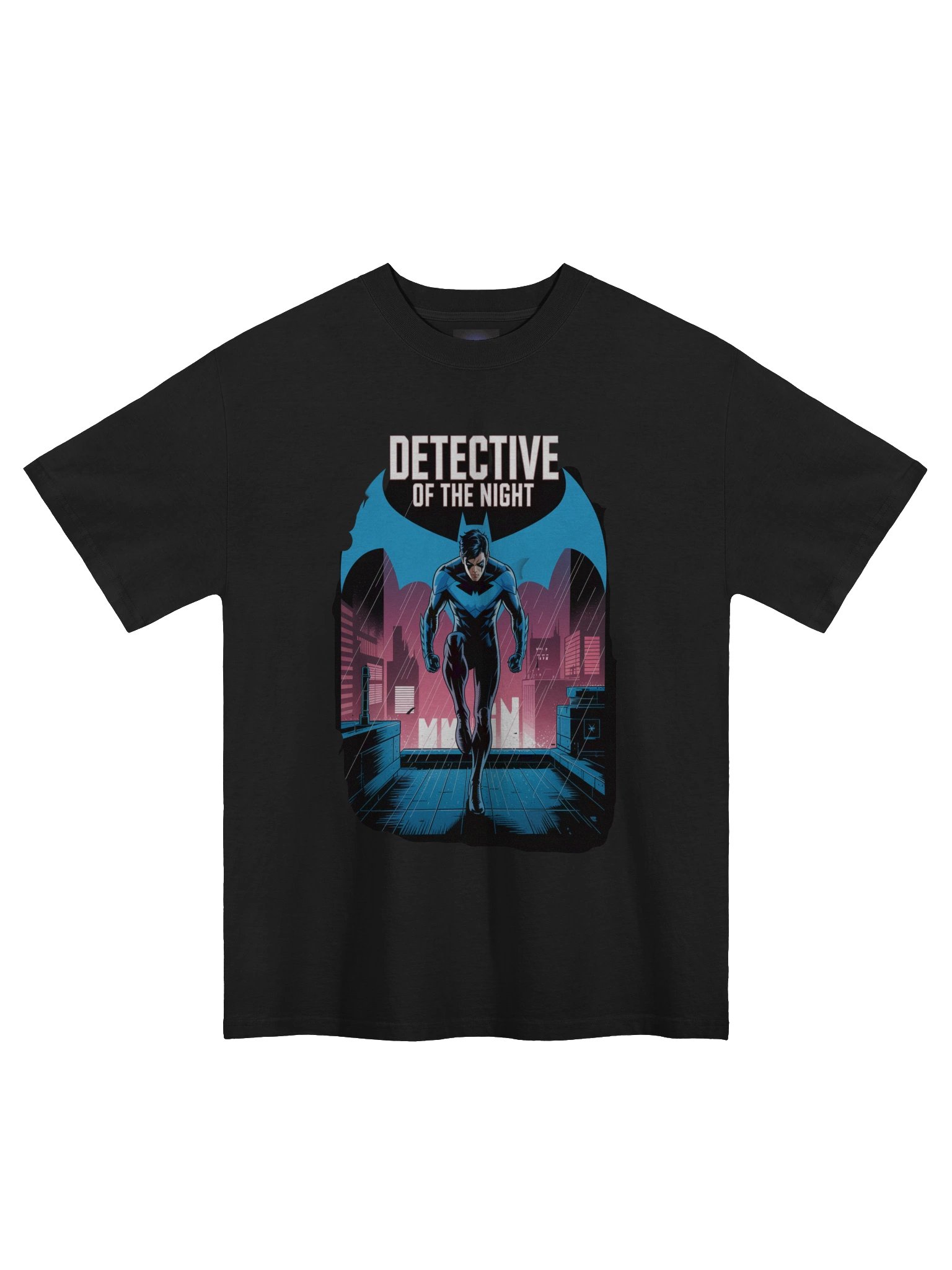 Nightwing Detective of the Night Oversized Faded T-Shirt product image (3)