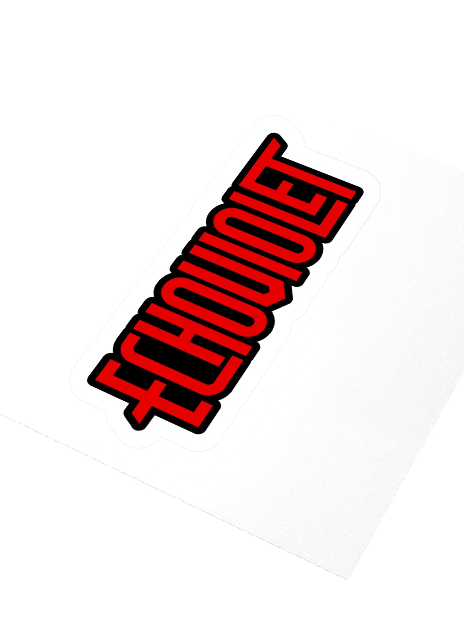 Echoviolet Red and Black Logo Kiss-Cut Stickers product image (3)