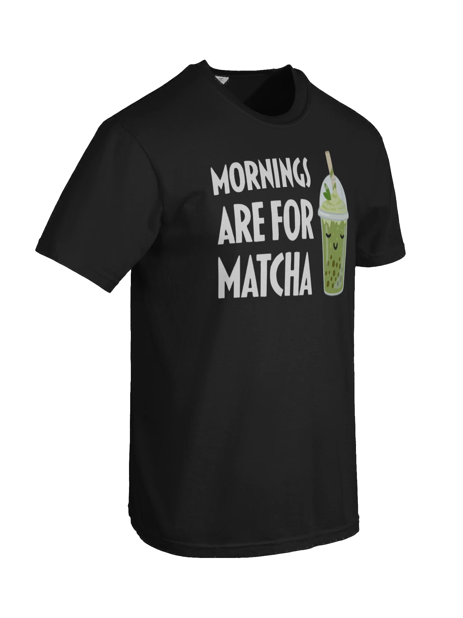 Matcha Bubble Tea Bliss Cartoon T-Shirt product image (87)