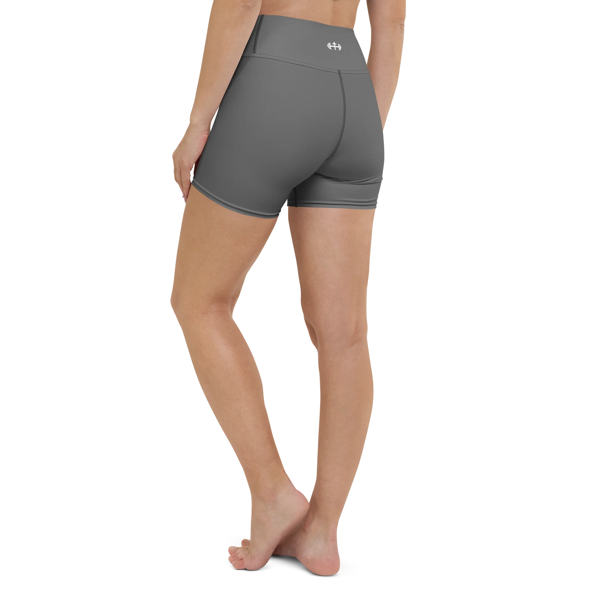 His House Womens Yoga Shorts - Grey product image (1)