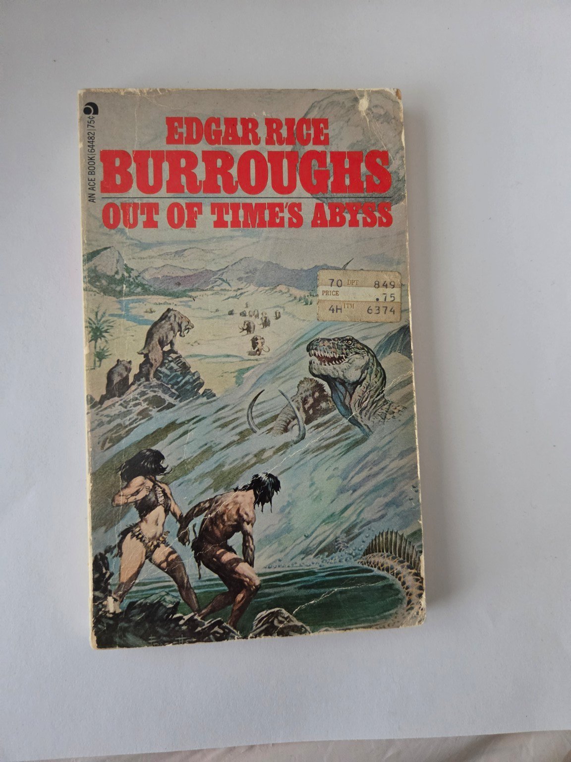 Vintage Edgar Rice Burroughs Out of Time's Abyss – Ace Books Paperback – Caspak Trilogy product image (1)