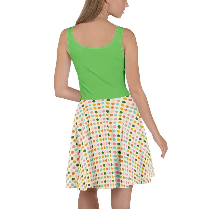 Limoncello Spritz All-Over Print Skater Sleeveless Skater Dress product image (2)