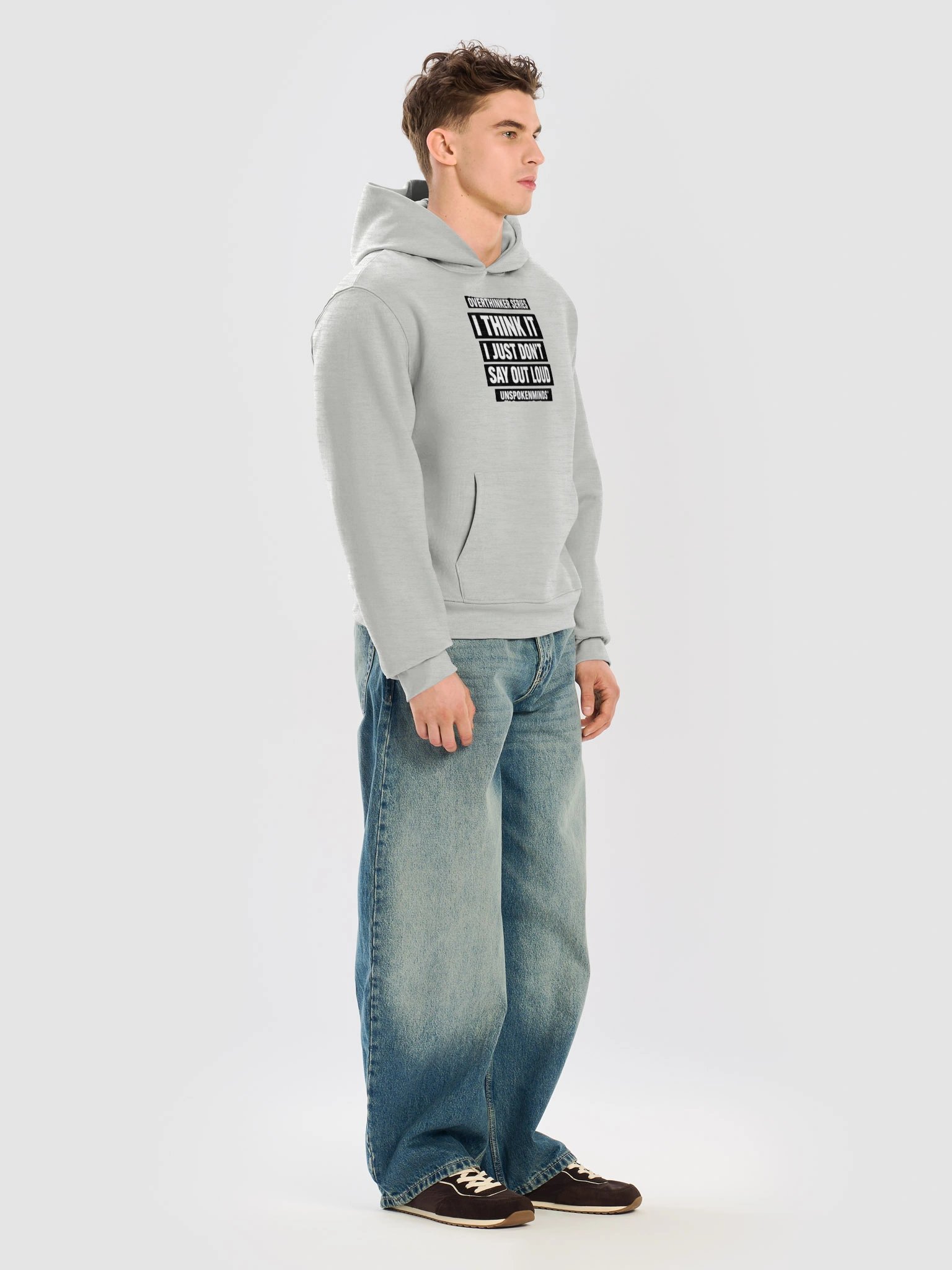 UnspokenMinds® Overthinker Series Hoodie — “I Think It, I Just Don’t Say It” product image (11)