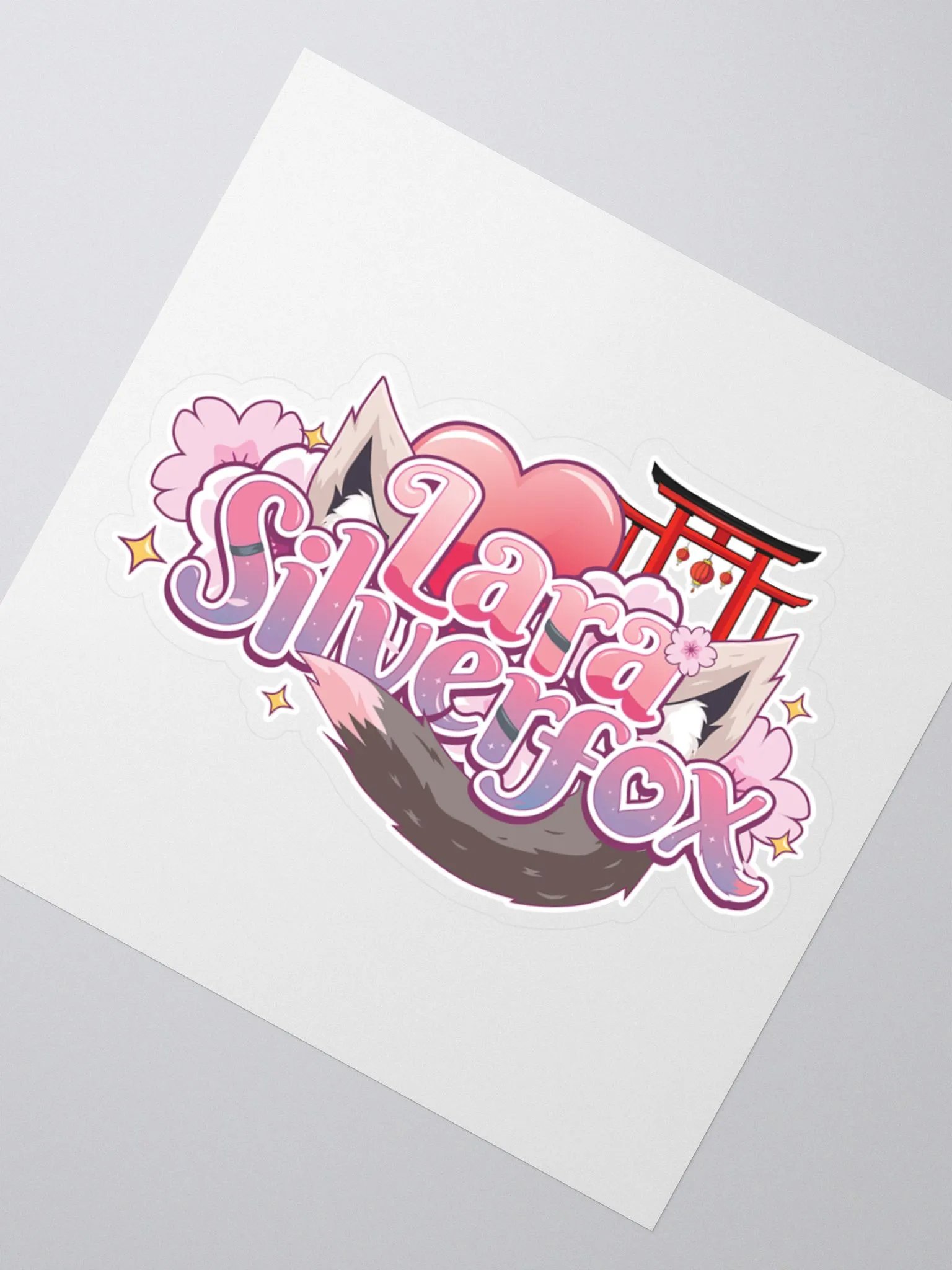 Lara Silverfpx Vtuber Logo Sticker product image (2)