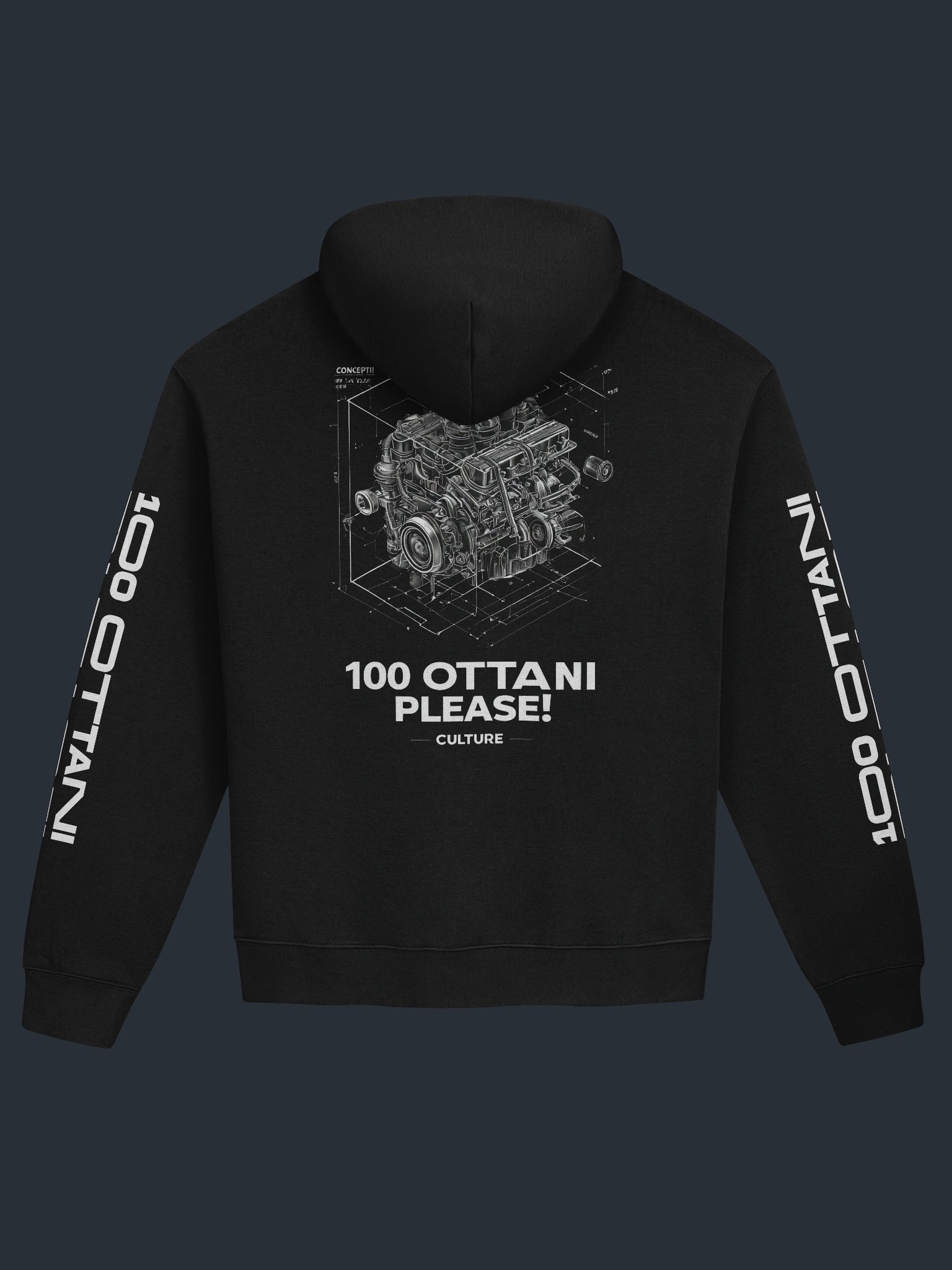 100 Ottani Please!™ Premium Oversized Racing Streetwear Hoodie | Velocity Archive Edition product image (1)