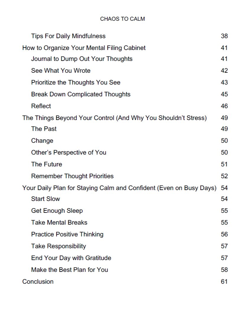 Chaos To Calm eBook product image (3)