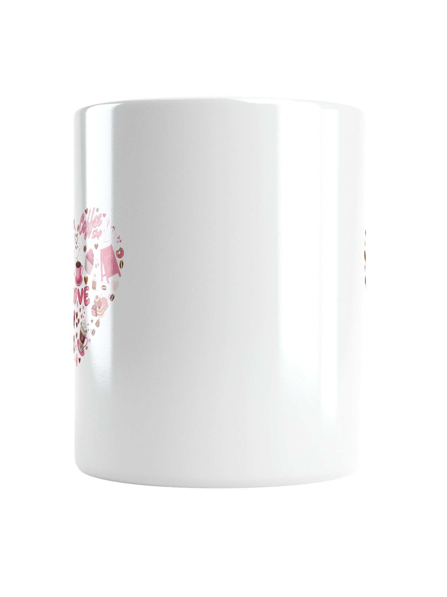 Love and Latte White Glossy Mug product image (6)