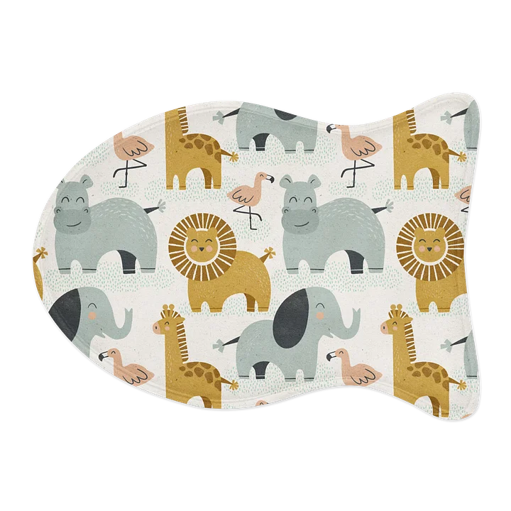 Retro Jungle Animals Pet Feeding Mat product image (2)