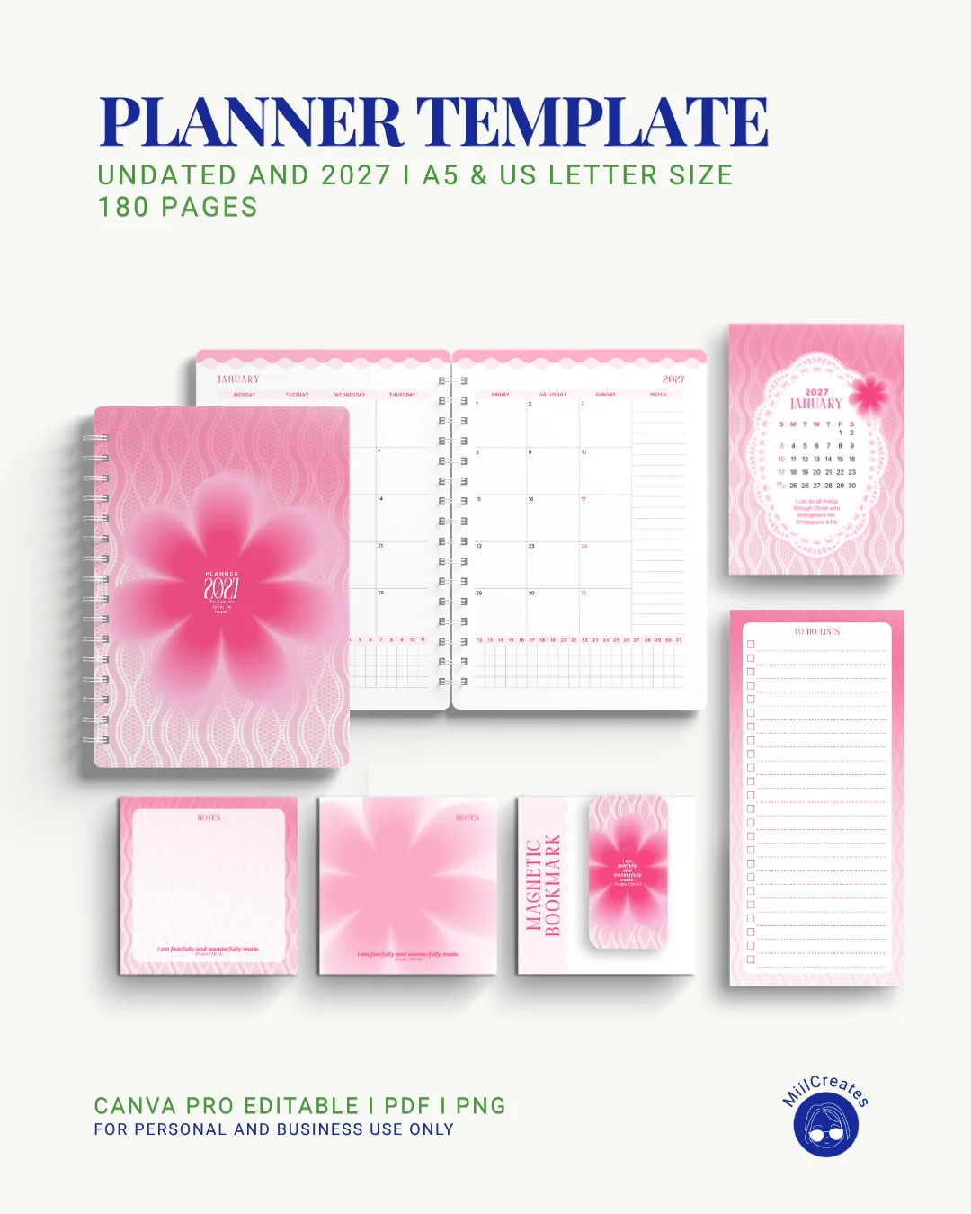 2027 & Undated Planner Template (Bundle) product image (4)