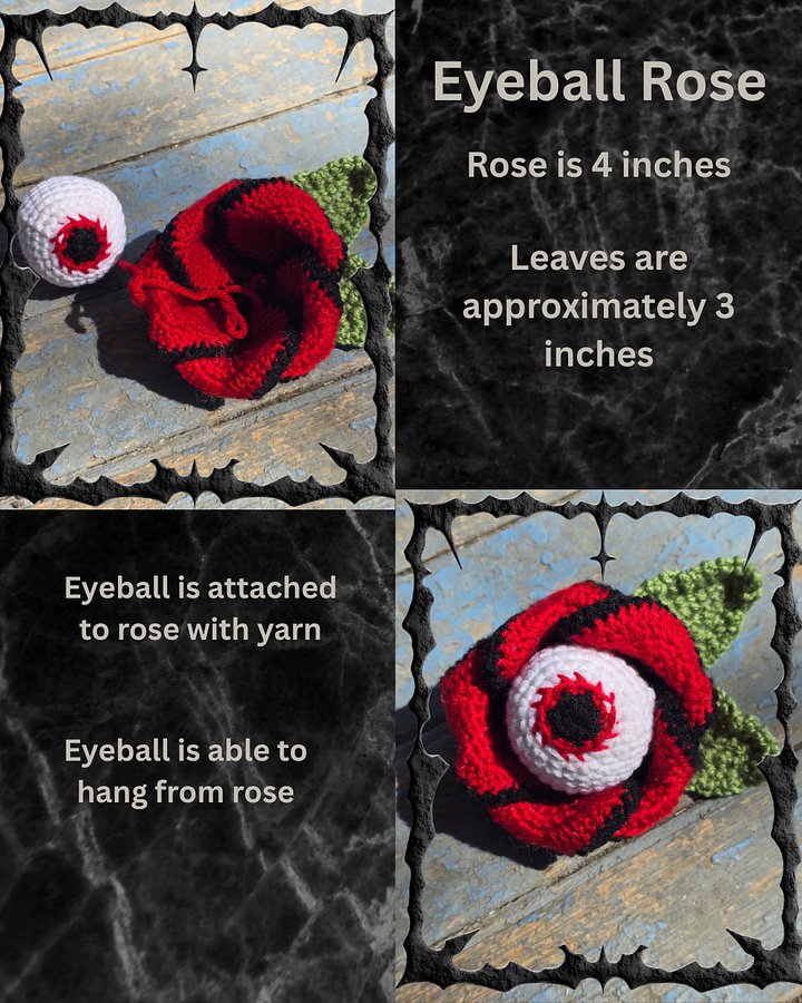 Eyeball Rose Plushie 🐑 product image (1)