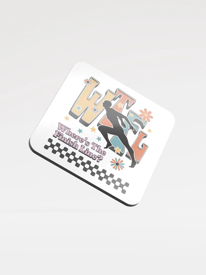 WTFL Wheres The Finish Line Cork Coaster Set product image (2)