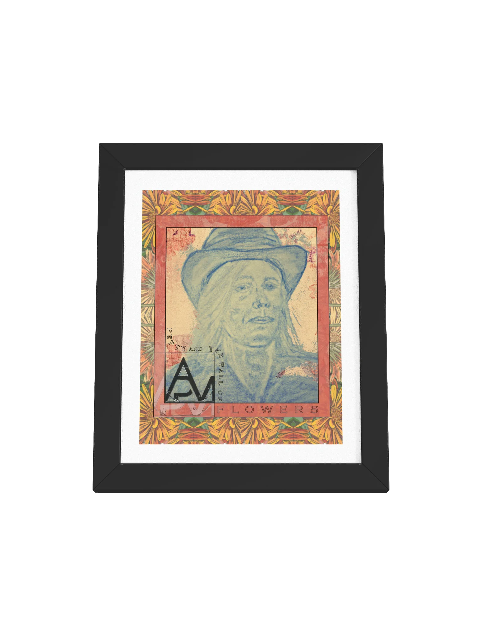 PETTY & THE WALL OF FLOWERS (Framed Art) product image (1)
