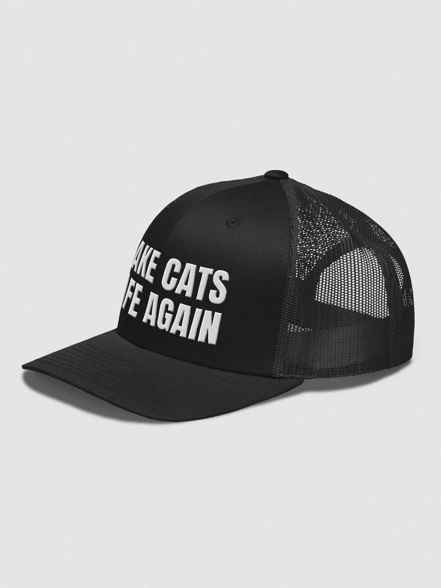 MAKE CATS SAFE AGAIN Retro Trucker Hat product image (4)