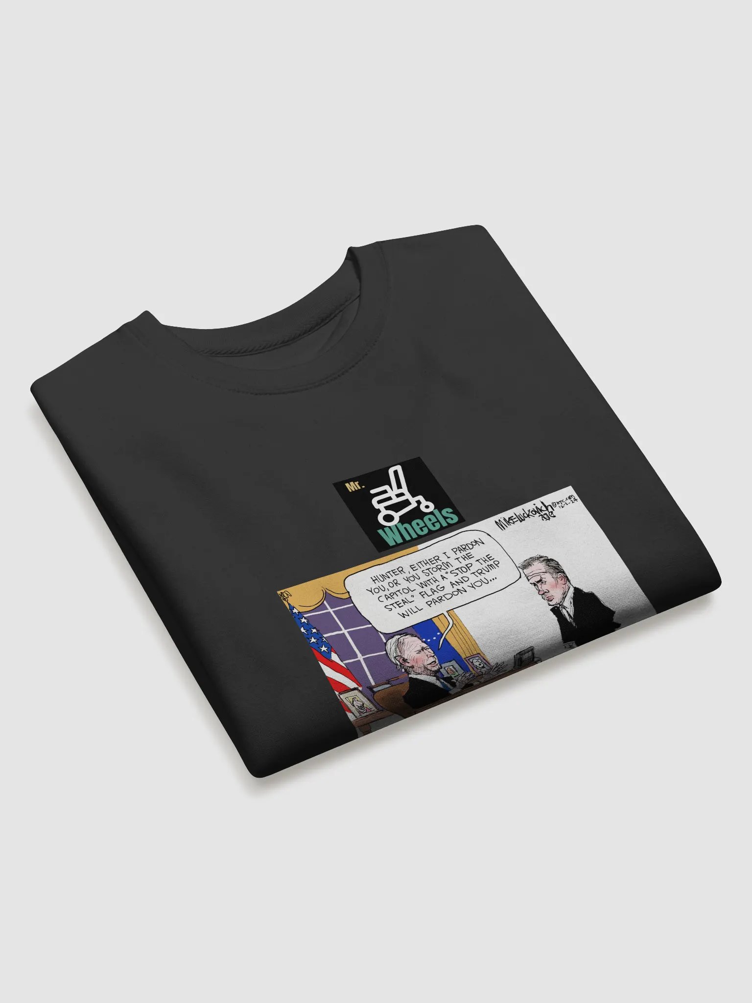 Political Satire Office Cartoon Sweatshirt product image (3)